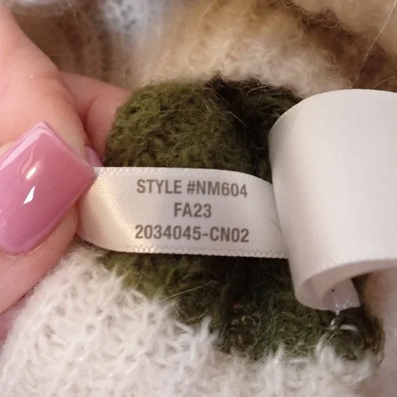 Madewell Tibbed Crewneck Cropped Oversized Sweater size XXS - Picture 5 of 8